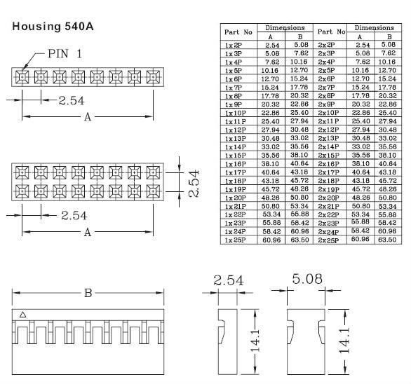 ワイヤコネクタ2.54mm2345678910111213141516１718kls1-540a-2.54ピン、 ul、 cerohs指令仕入れ・メーカー・工場