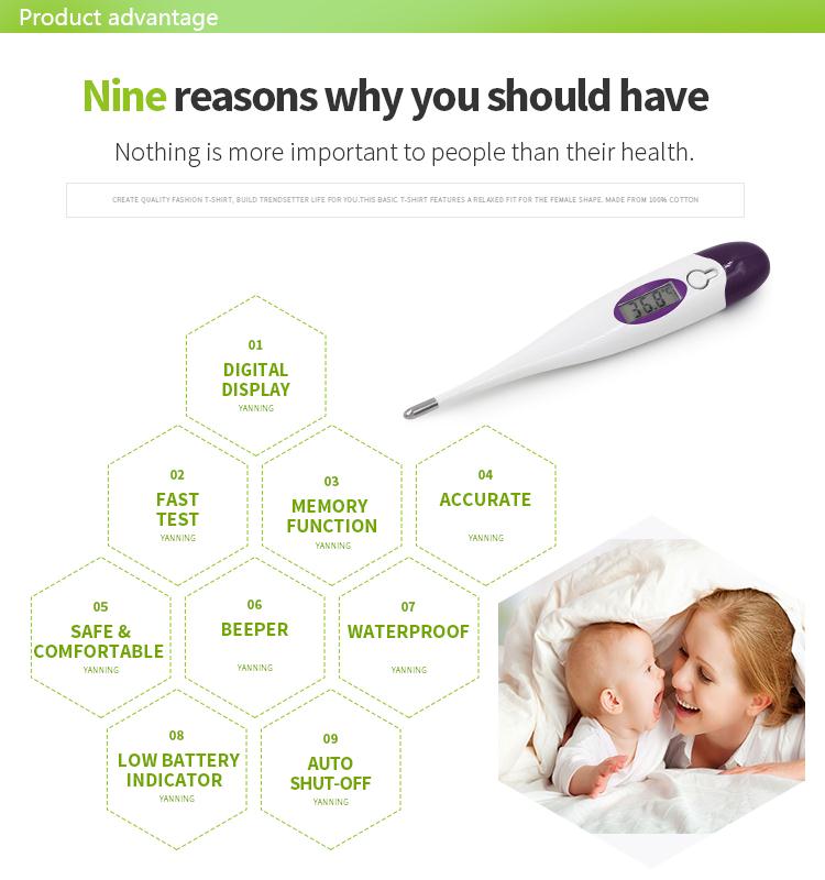 New design high quality human digital hard tip thermometer digital price,digital clinical pen-type thermometer with hard tip