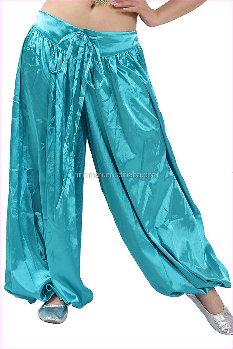 安い青い2014年高品質の女性卸売ベリーダンスのズボンをハーレム問屋・仕入れ・卸・卸売り