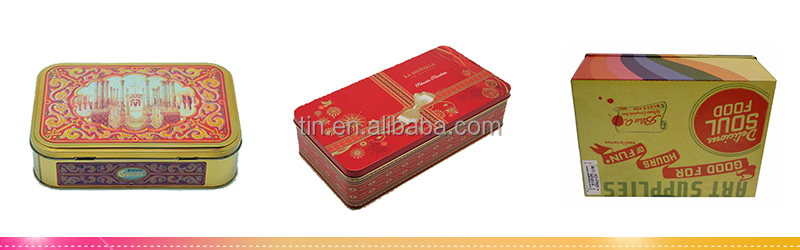 custom rectangular metal tin boxes