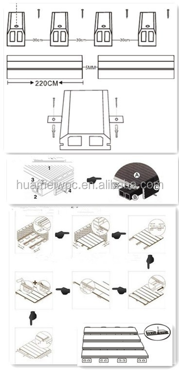 High Standard WPC Decking Flooring Board