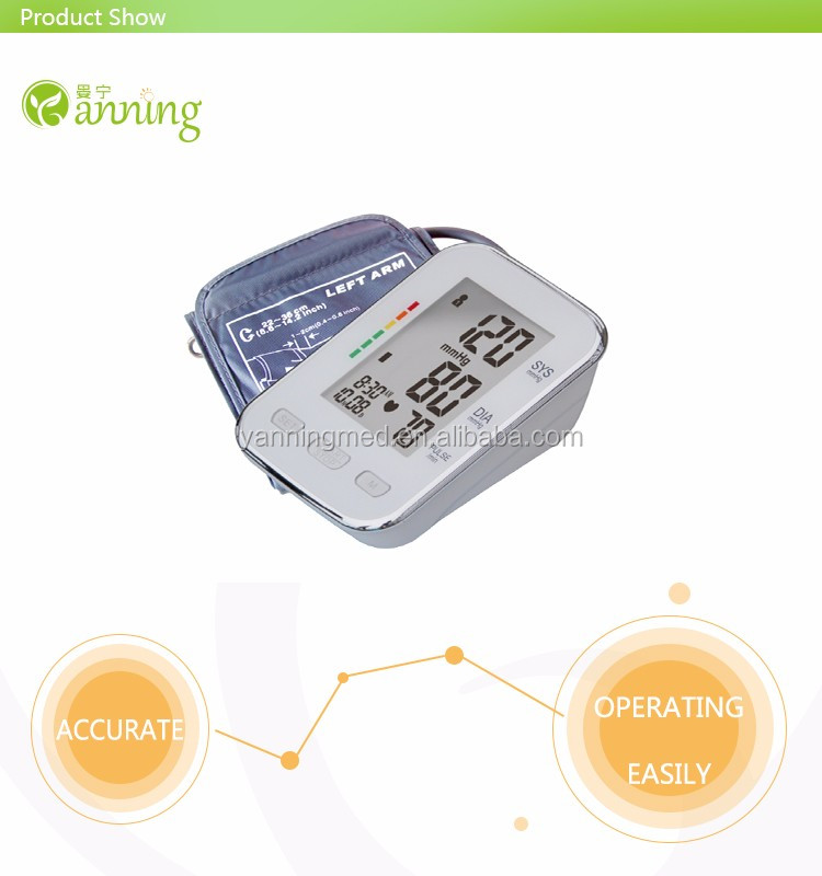 Multifunctional talking digital bp monitor,talk mode blood pressure machine,ce rechargeable digital blood pressure monitor