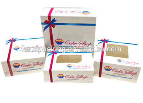 new cake packaging custom folding paper cake box for wedding