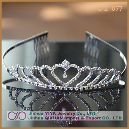 ゴージャスなクリスタルシルバーブライダルウエディングティアラの結婚式の王冠問屋・仕入れ・卸・卸売り