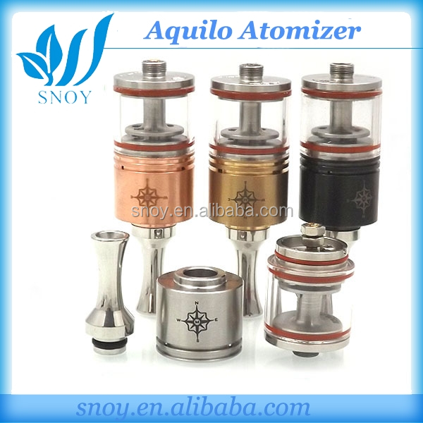 2014 Best quality modern design e cigarette Aquilo Atomizer clone rda aqulio atomizer for mechanical mod