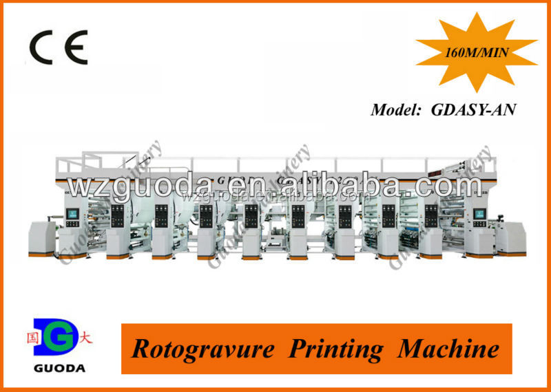 Plastic Film Rotogravure Printer Machine Factory Price(Model: GDASY-AN)