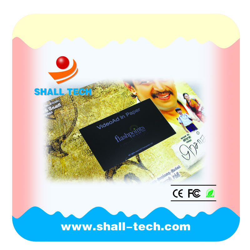 ユニークな紙のグリーティングカード2014年ビデオ液晶グリーティングカード( vc- 070)問屋・仕入れ・卸・卸売り