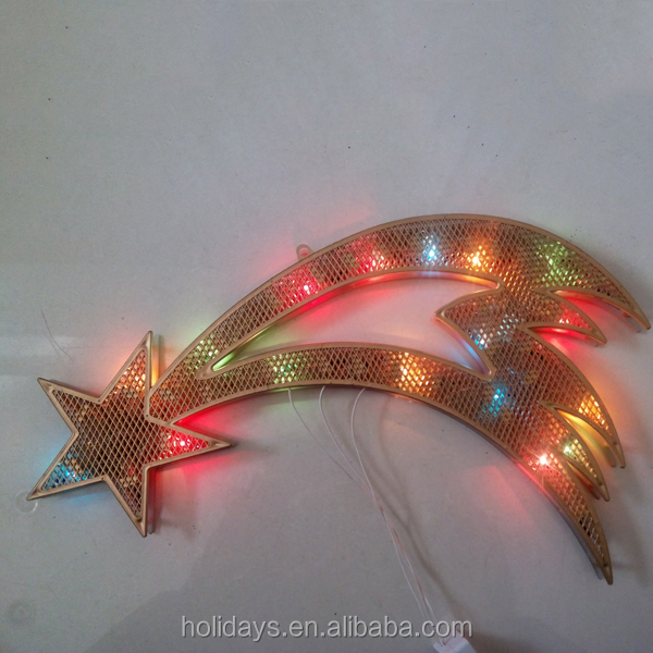休日の装飾新しいクリスマスライトが星を吊り下げ仕入れ・メーカー・工場