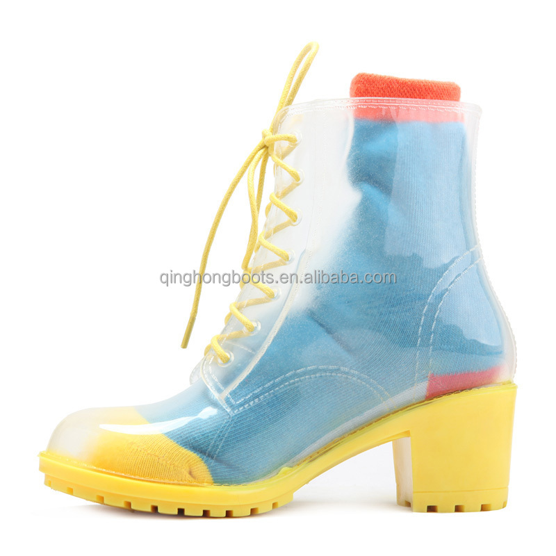 lace up rain boots womens