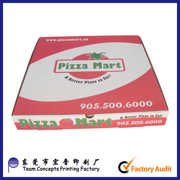 custom recycle paper full color logo pizza box