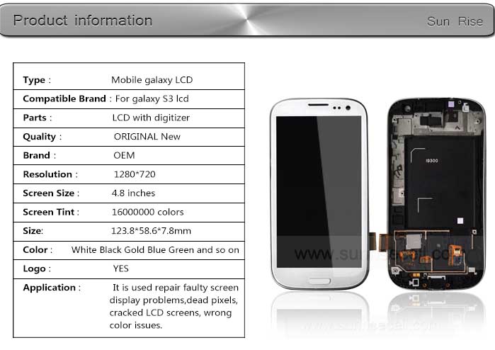 オリジナルの新しい三星銀河の卸売lcds3i 9300lcd、 三星銀河用s3i 9300lcdスクリーン表示、 はpaypalを受け入れる問屋・仕入れ・卸・卸売り