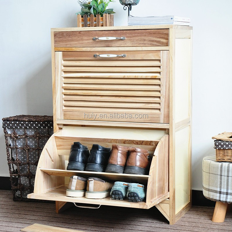 Hot Sale New Stylish Modern Shoe Storage Cabinet Solid Wood Shoe