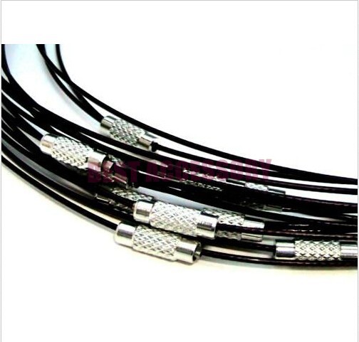 conew_memory wire cord necklace choker006
