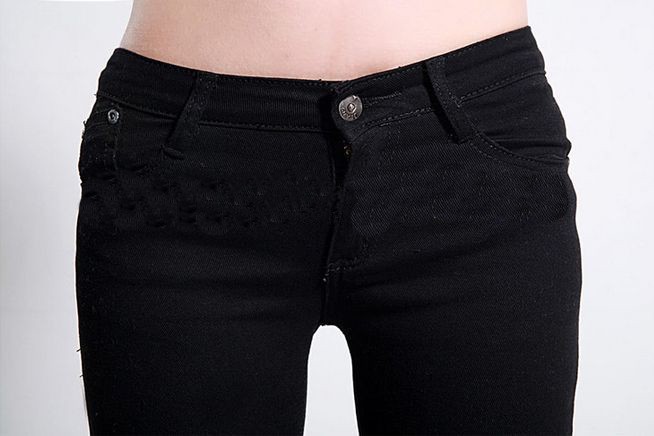 2014 Hot Fashion LadiesFemale Cotton Denim Ripped Punk Cut-out Women Black White Sexy Skinny pants Jeans Trousers WNJ002. (7)