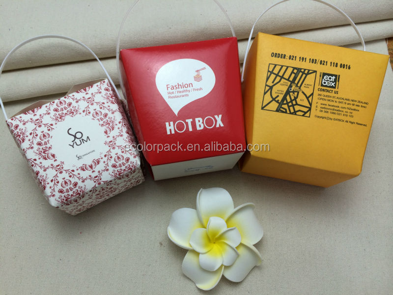 EXW Real price- Custom logo 26 oz Hot food box, noodle box, take away food box