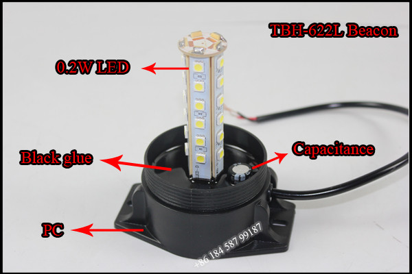 アンバー led ビーコン ライト/ミニ点滅led警告ビーコン ライト/led回転ビーコン ライト TBH-622L仕入れ・メーカー・工場