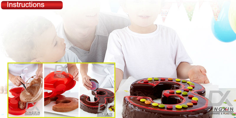 Multi-functional silicone lade molds for cake decorating