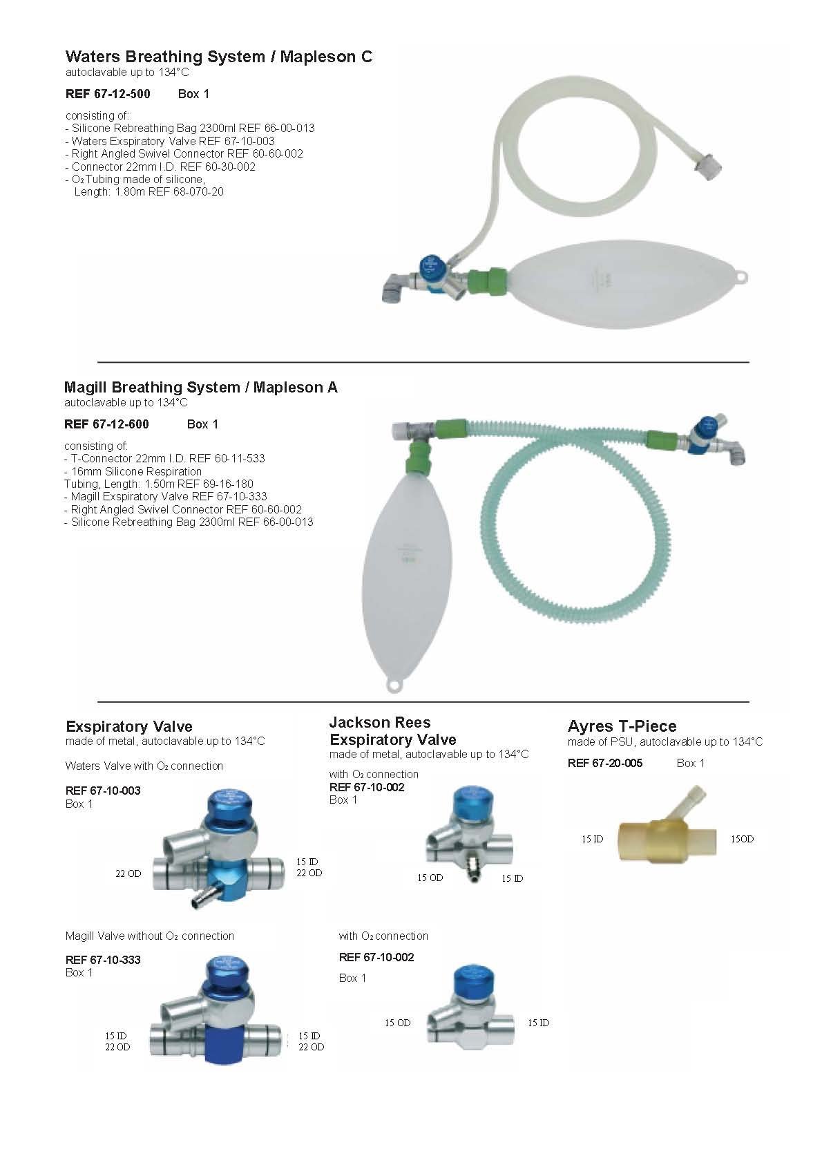 Water Breathing System/ Mapleson C - Buy Medical Equipment,Medical ...