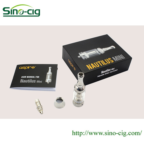 mini aspire nautilus tank with BVC Bottom Vertical Coil plug aspire cf vv+ battery aspire mini nautilus kit