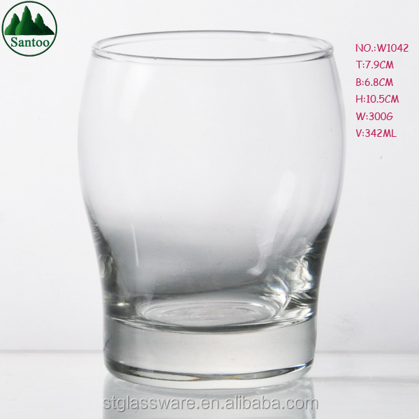 Square Bottom Round Whiskey Drinking Rock Glass Buy Thick Bottom