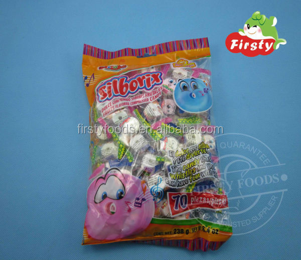 Silborix whistle pressed candy