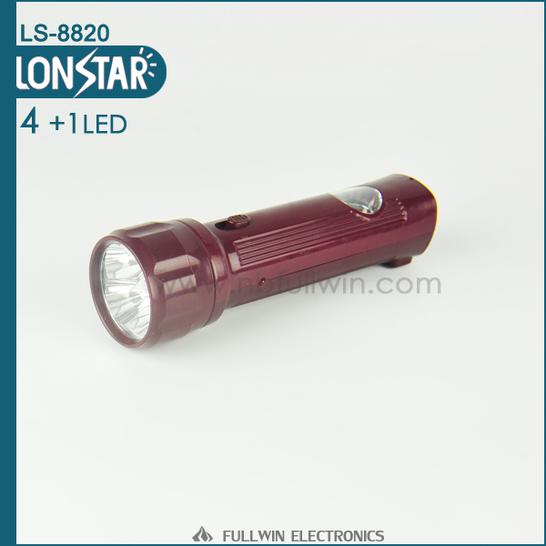 8820グレー色のプラスチック製のled懐中電灯トーチ5led懐中電灯トーチ問屋・仕入れ・卸・卸売り