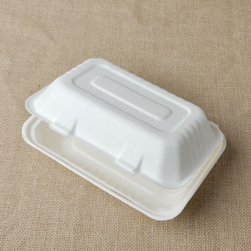 Biodegradable Fiber Pulp Molded Clamshell Packaging For Fruit And