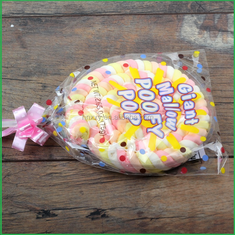 75g Giant Mallow Poofy Pop Marshmallow Cotton Candy Lollipop Buy