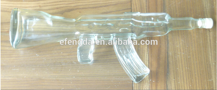 ピストル銃の形状のボトル、 がak47ガラスの銃のボトル、 800mlワインボトル問屋・仕入れ・卸・卸売り