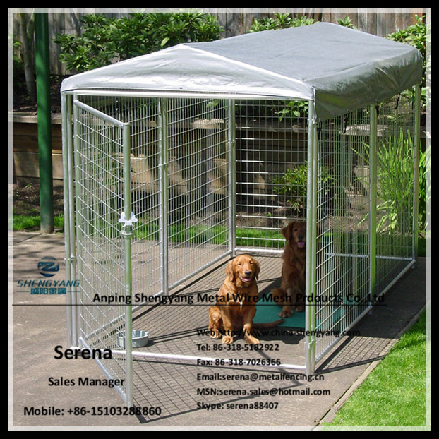 Hot galvanized weld mesh panel portable dog run fence