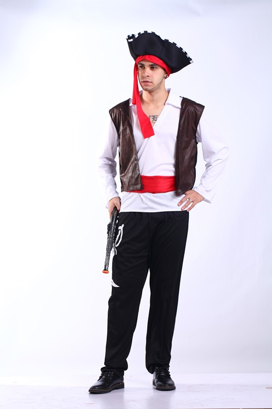ハロウィン海賊衣装のための男高品質熱い卸売カーニバル衣装仕入れ・メーカー・工場