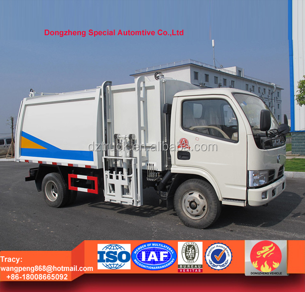福田ミニサイドリフト廃棄物のトラック、 4トンダンプゴミ収集車販売のための仕入れ・メーカー・工場