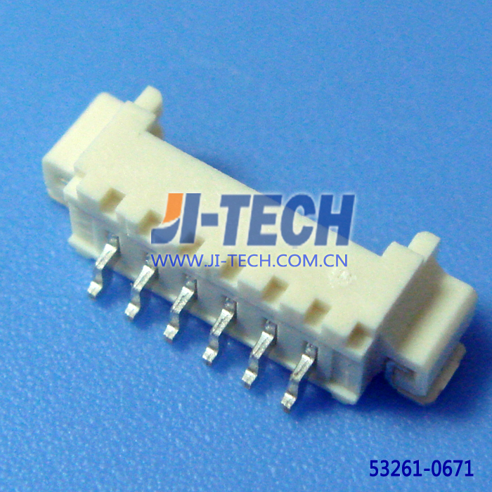 Smtヘッダ1.25mmピッチ電線対基板コネクタモレックスシリーズ5326153261-06716ピン直角pcbヘッダーアプリケーション信号仕入れ・メーカー・工場