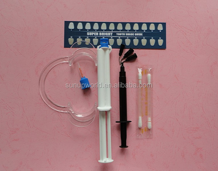 china supply cosmetic Dual Barrel syringe/teeth whitening gel for laser