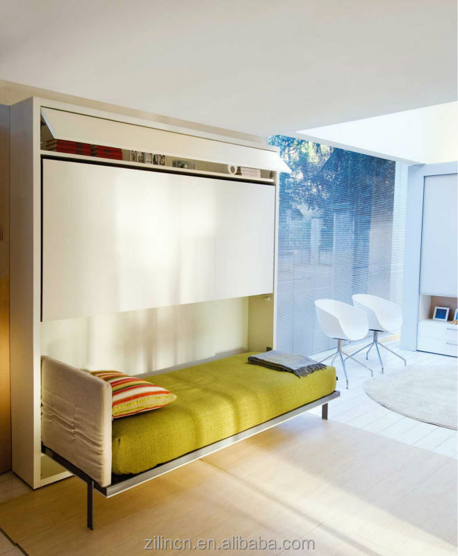 Smart Mechanism Folding Sofa Wall Bed Horizontal Bunk