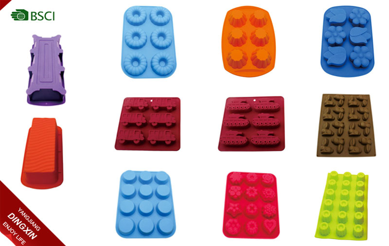 Multi-functional silicone lade molds for cake decorating