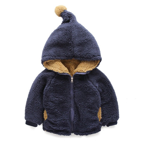 両側の摩耗ジャケットコート赤ん坊のフード付きの暖かい冬服仕入れ・メーカー・工場