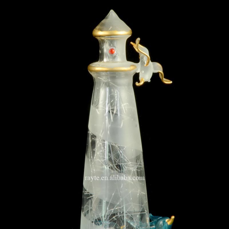 金箔ガラス灯台手吹きガラスのイルカ、 ボート、 や鳥の問屋・仕入れ・卸・卸売り