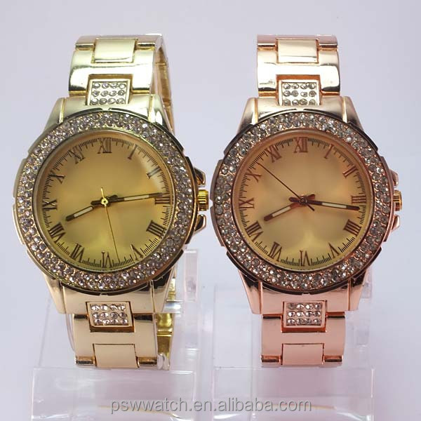 Aliexpress hot selling love diamond leather strap vintage women bracelet watch