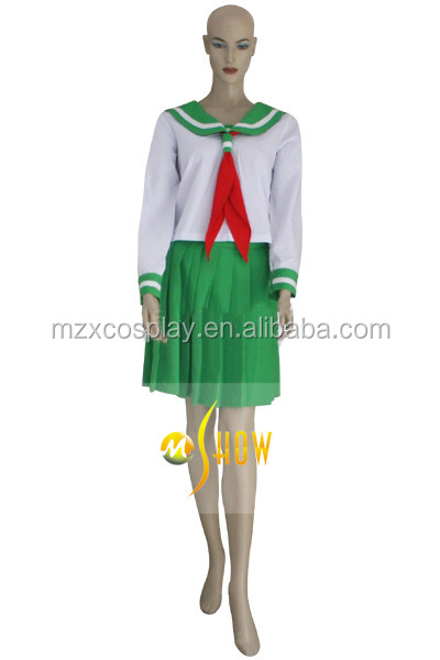 カスタムメイドアニメ犬夜叉カゴメhigurashi学校の女子制服のコスプレ衣装コスチュームハロウィーンパーティーのために問屋・仕入れ・卸・卸売り