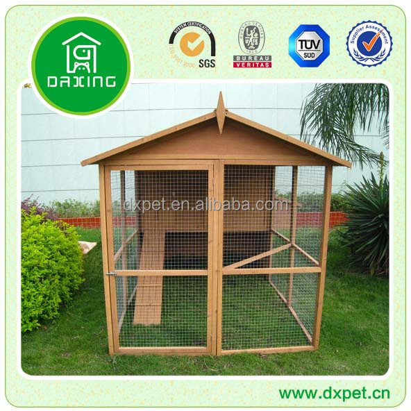 Large Wooden Chicken Coop With Nesting Box And Run Pictures to pin on ...