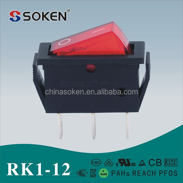 SOKEN SPST/SPDT ON-OFF/ON-ON 125V/250V 給湯器用 ロッカスイッチ仕入れ・メーカー・工場