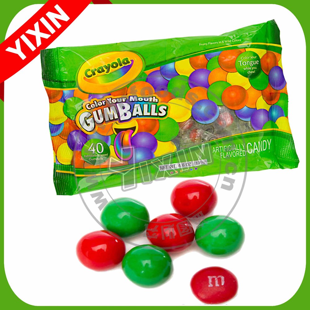 Name. color your mouth dubble bubble assorted christmas sour gumballs. 