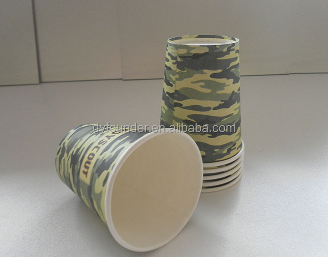 Printed paper cup with customized logo