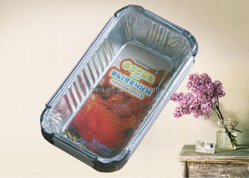 Household and Hotel use disposable aluminum foil tray for food for take away food