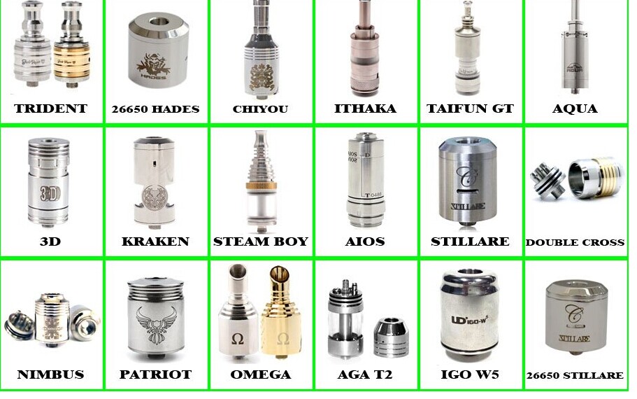 2014 Newest & high quality rda vaporizer atomizer 1:1 Clone Orchid RDA