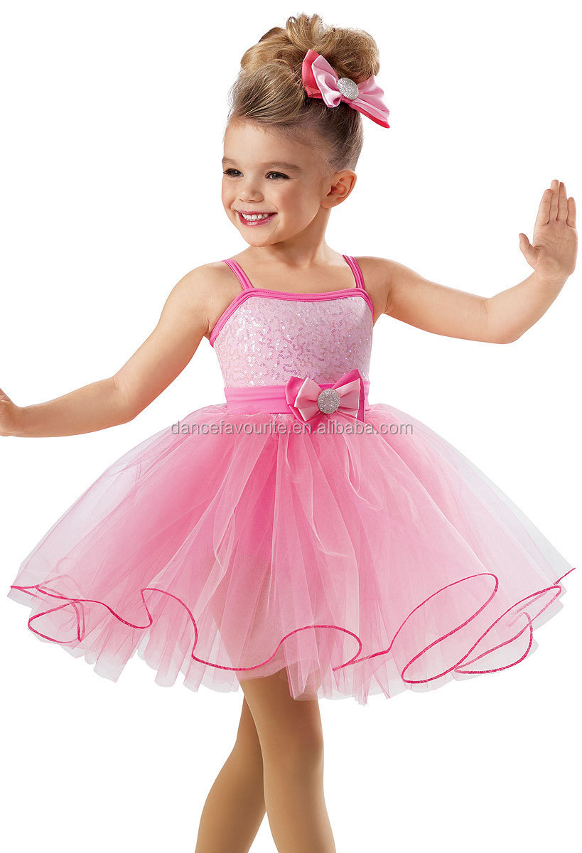 プロの/の競争ダンス衣装ピンクで飾られた玉虫色のスパンコール子供バレエチュチュ15202熱い販売仕入れ・メーカー・工場