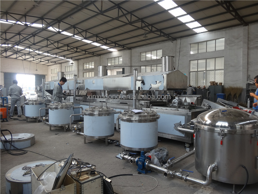 automatic continous frying production line