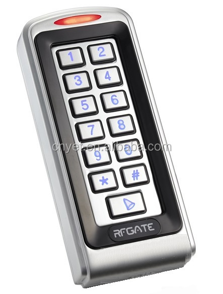 防水メタルスタンドアローンのrfidのドアのアクセスコントロールキーパッドyet-u8問屋・仕入れ・卸・卸売り