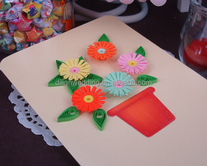 美しい花のペーパークイリングのカード問屋・仕入れ・卸・卸売り